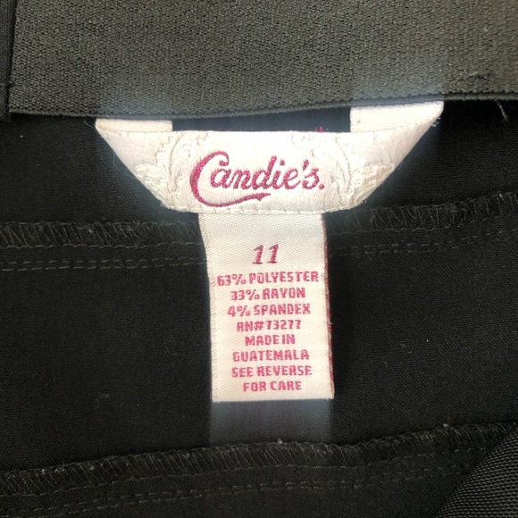 Candie’s Black Pencil Skirt Juniors Sz 11 - Picture 3 of 3